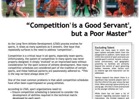 Competition is a Good Servant, but a Poor Master
